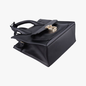 Vintage Balenciaga Padlock All Afternoon Black Leather  shoulderbag | stylenewstar