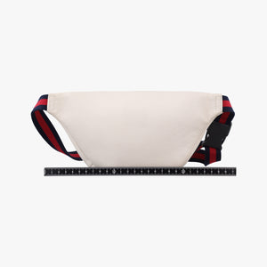 Pre-owned Gucci Gucci Print White Leather 527792 bum bag/waist bag | stylenewstar