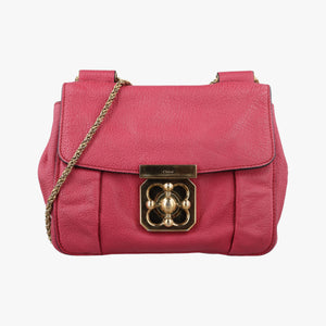 Pre-owned Chloe Elsie Red Leather  shoulderbag | stylenewstar