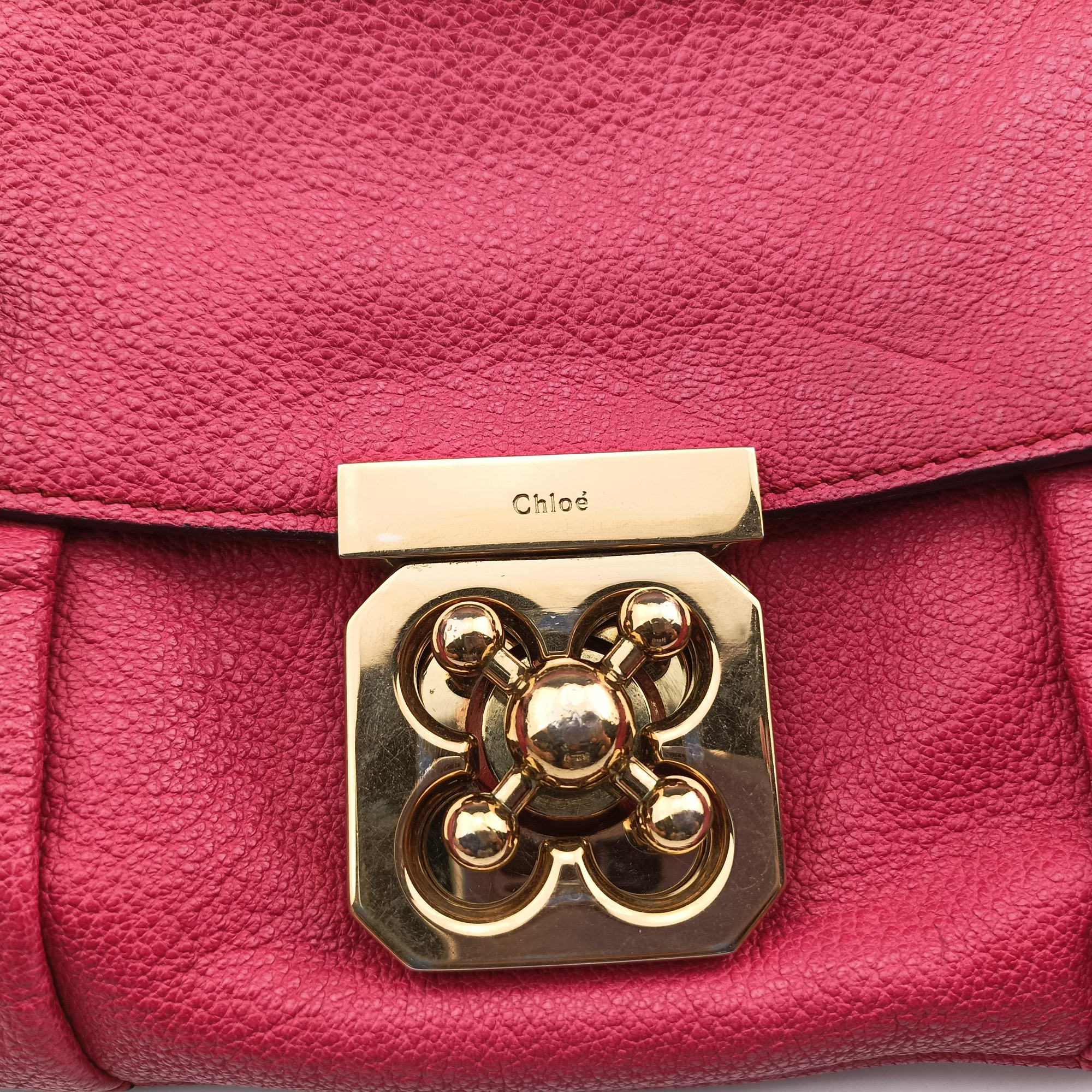 Pre-owned Chloe Elsie Red Leather  shoulderbag | stylenewstar