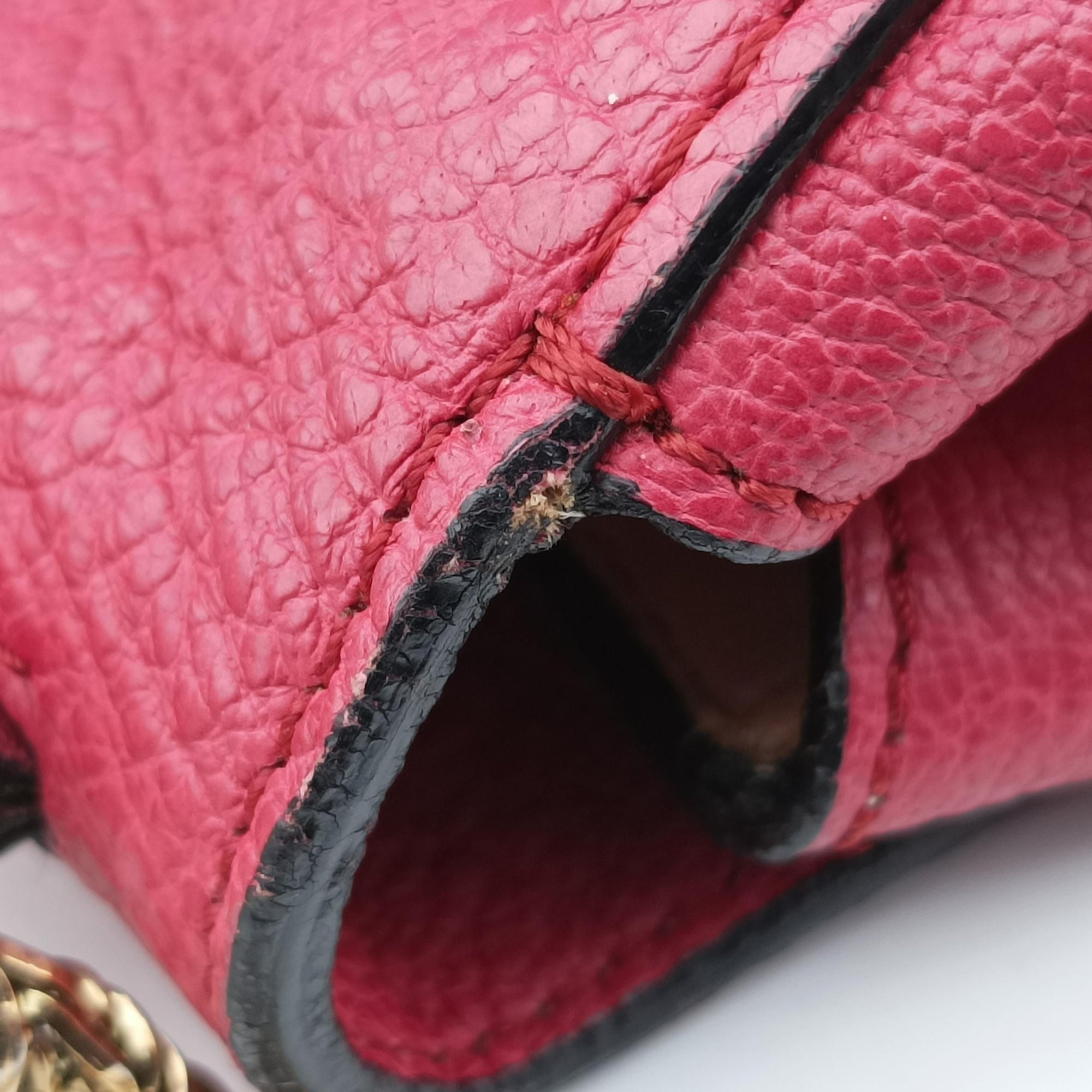 Pre-owned Chloe Elsie Red Leather  shoulderbag | stylenewstar