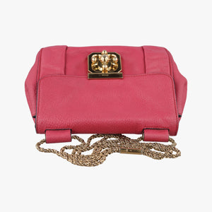 Pre-owned Chloe Elsie Red Leather  shoulderbag | stylenewstar