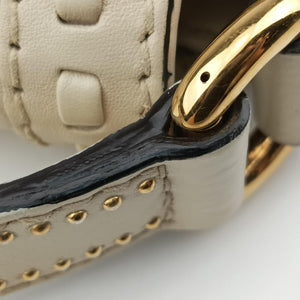 Pre-owned Gucci Snaffle Bit Beige Leather 263955 shoulderbag | stylenewstar
