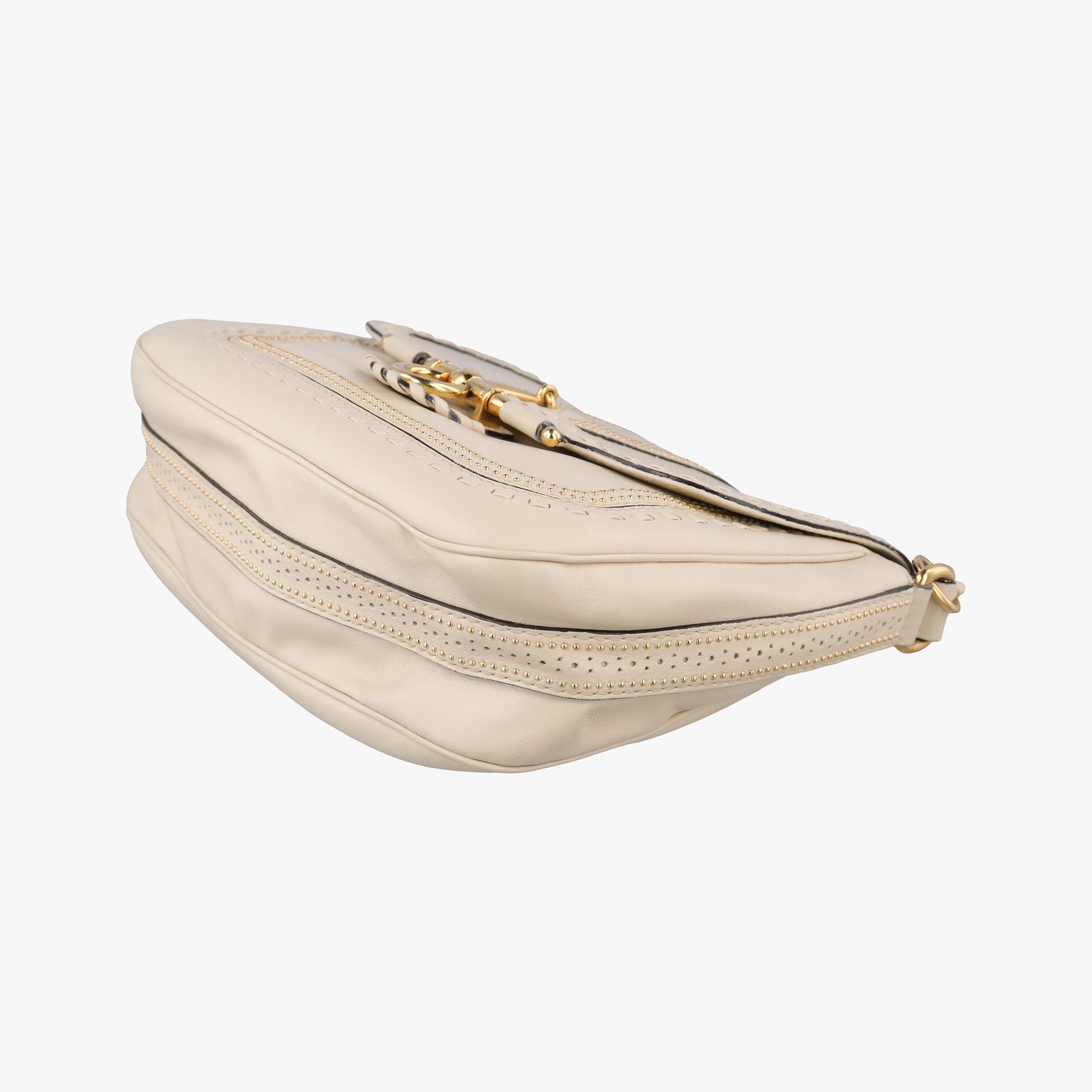 Pre-owned Gucci Snaffle Bit Beige Leather 263955 shoulderbag | stylenewstar