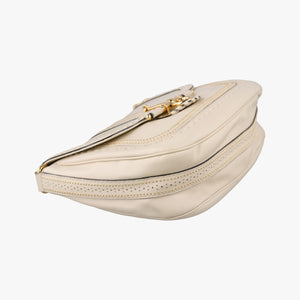 Pre-owned Gucci Snaffle Bit Beige Leather 263955 shoulderbag | stylenewstar
