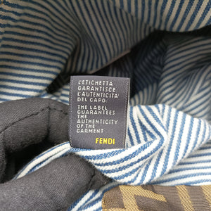 Pre-owned Fendi Spy Gray canvas×leather 8BR511 handbag | stylenewstar