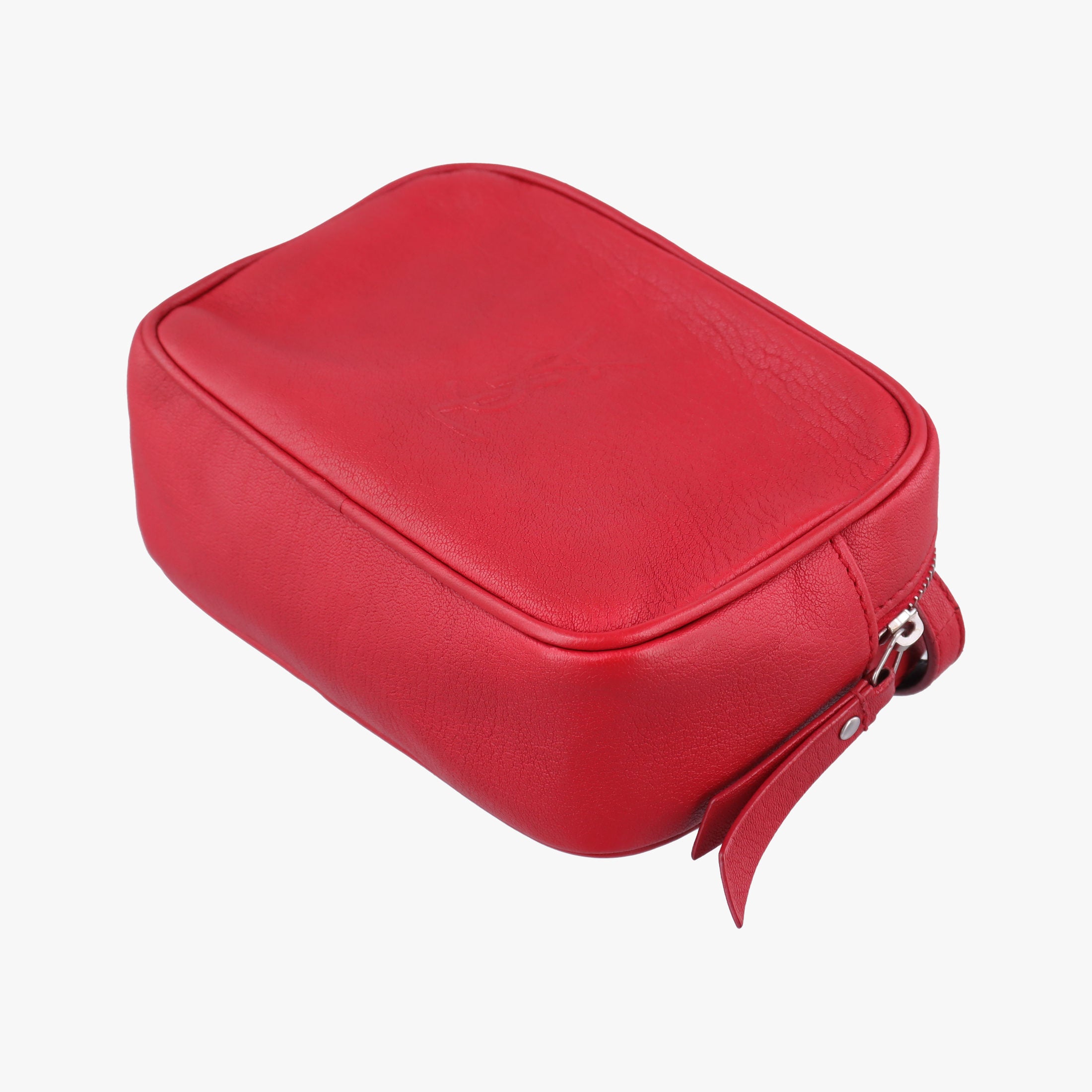 Pre-owned Yves Saint Laurent Lou camera Red Leather 527096 shoulderbag | stylenewstar