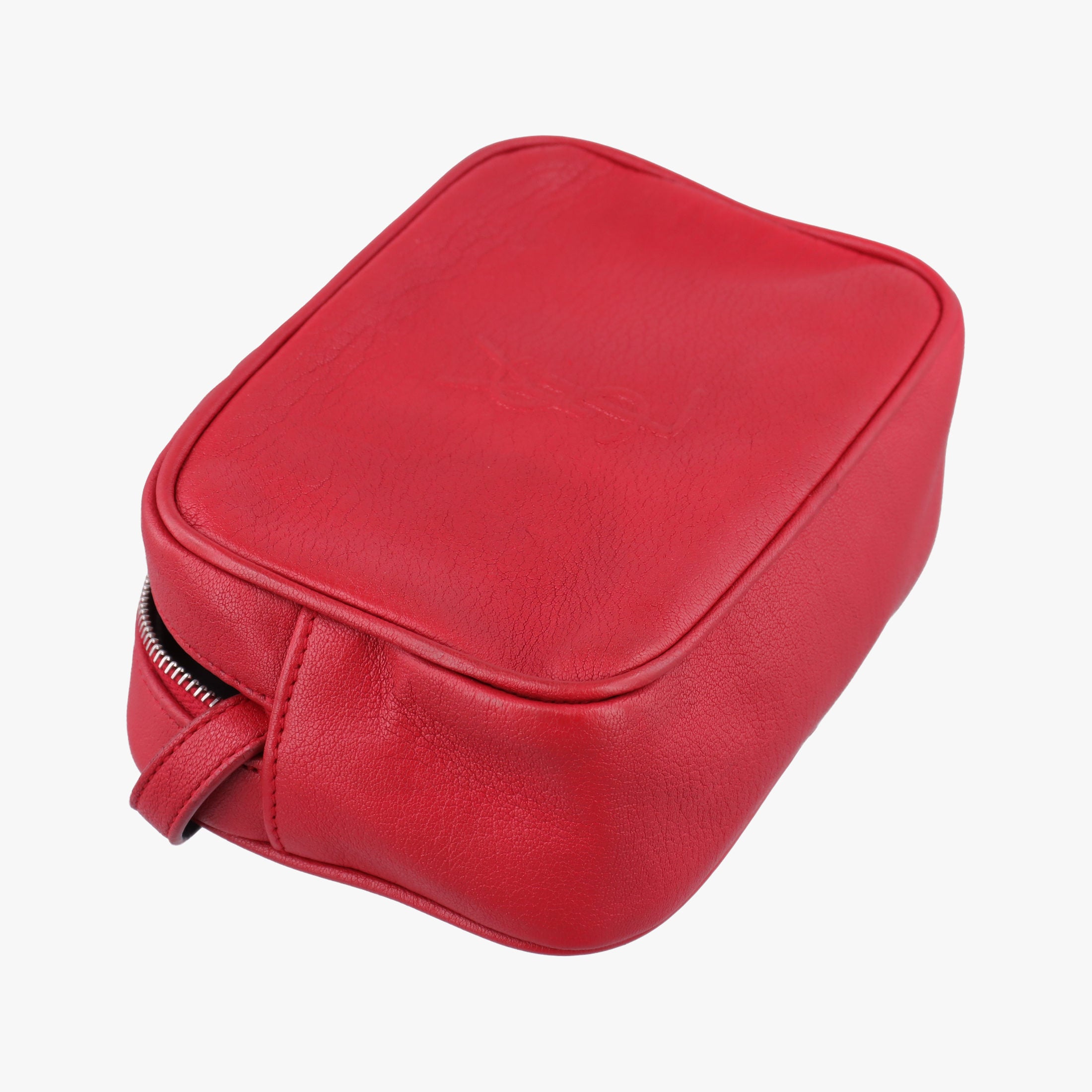 Pre-owned Yves Saint Laurent Lou camera Red Leather 527096 shoulderbag | stylenewstar
