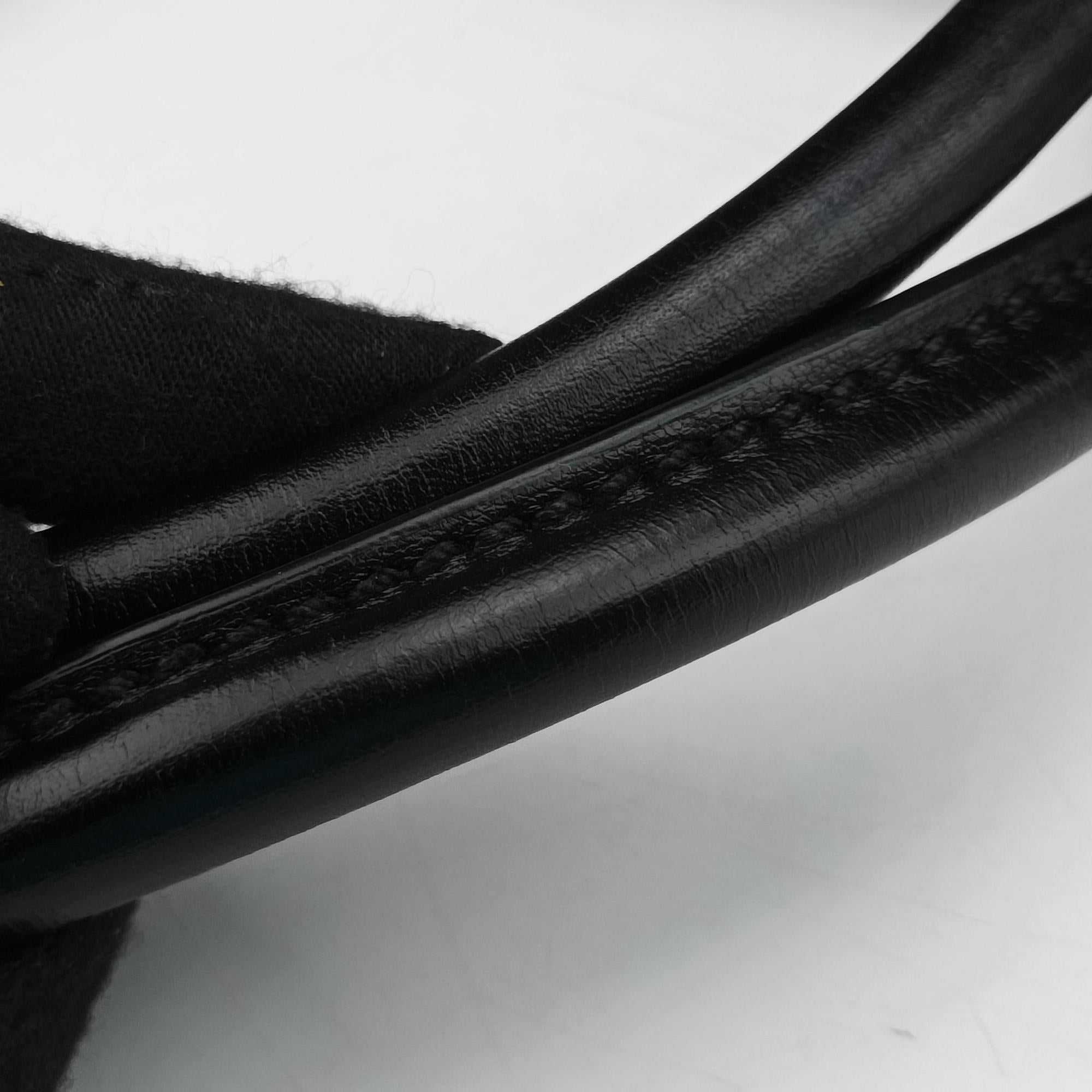 Pre-owned Gucci Sukey GUCCISSIMA Black Leather 223974 shoulderbag | stylenewstar