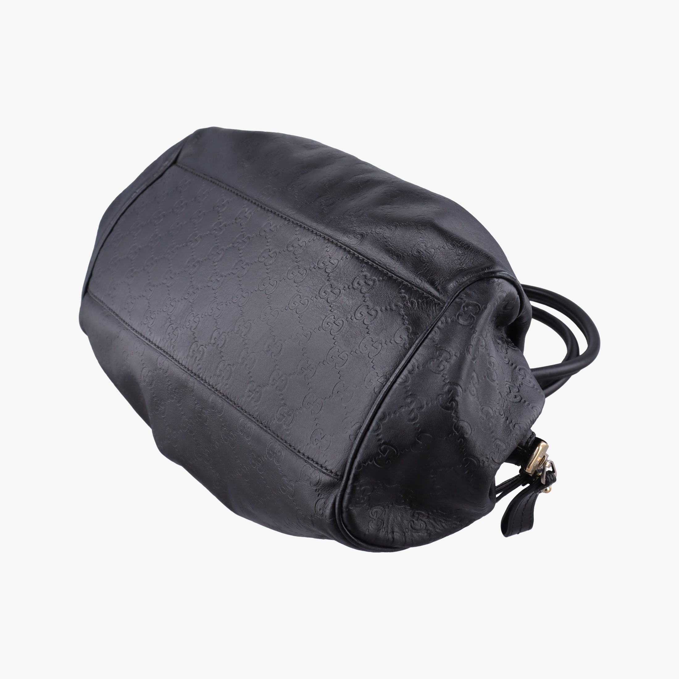 Pre-owned Gucci Sukey GUCCISSIMA Black Leather 223974 shoulderbag | stylenewstar