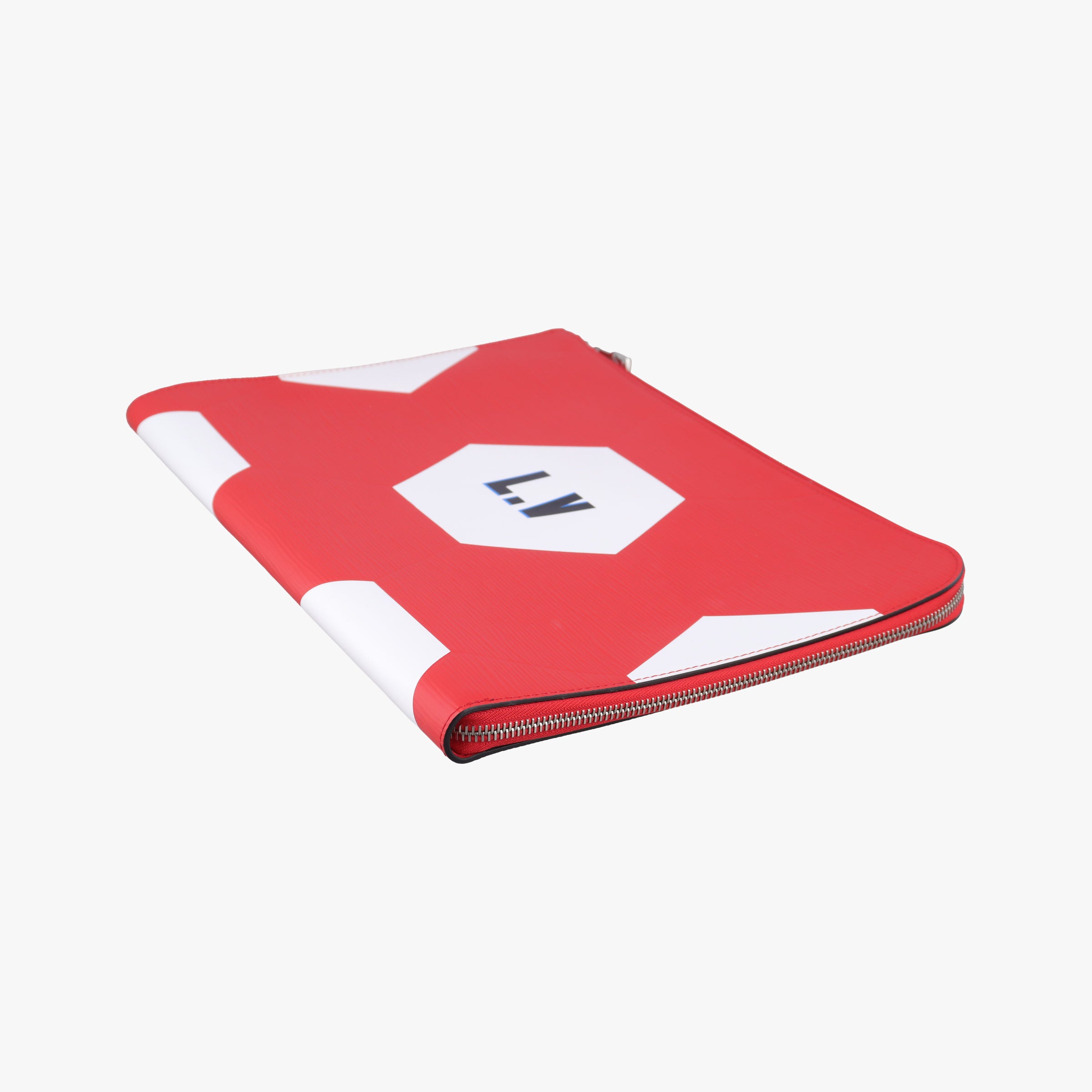 Pre-owned Louis Vuitton Pochette Jules Pouch GM 2018FIFA world cup Red×white Epi M63232 clutchbag | stylenewstar
