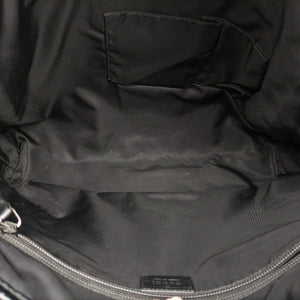 Pre-owned Gucci Guccissima Rubber Messenger Black Leather 246067 shoulderbag | stylenewstar