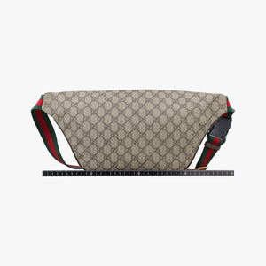 Pre-owned Gucci GG Supreme Courrier Brown×multicolor PVC coated canvas 529711 bum bag/waist bag | stylenewstar