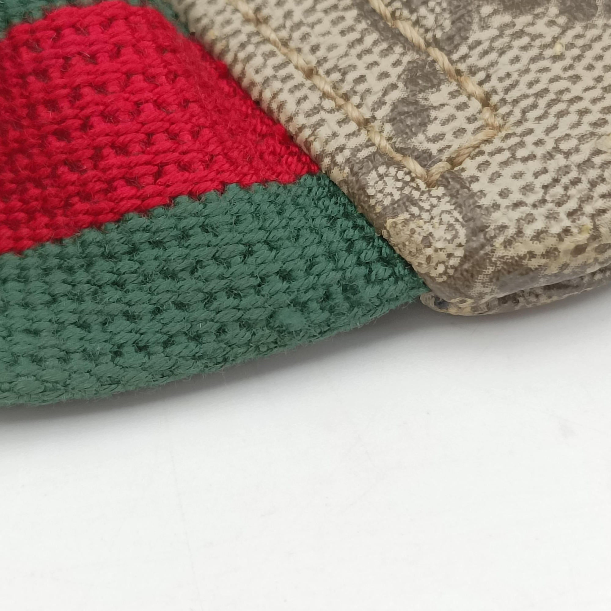 Pre-owned Gucci GG Supreme Courrier Brown×multicolor PVC coated canvas 529711 bum bag/waist bag | stylenewstar