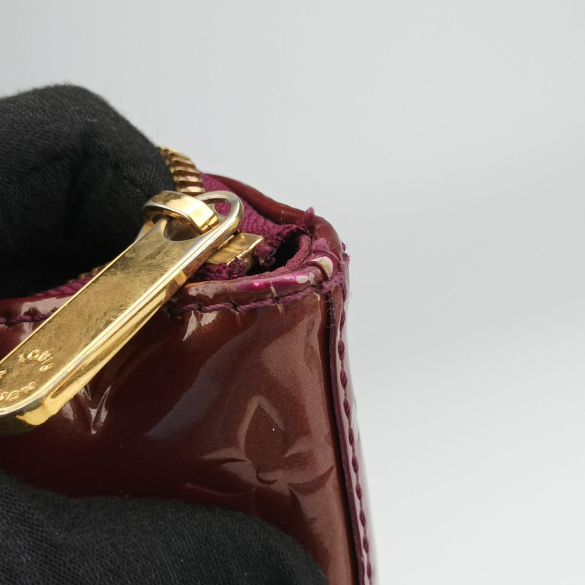 Pre-owned Louis Vuitton Bellevue GM Violet Vernis M93588 handbag | stylenewstar