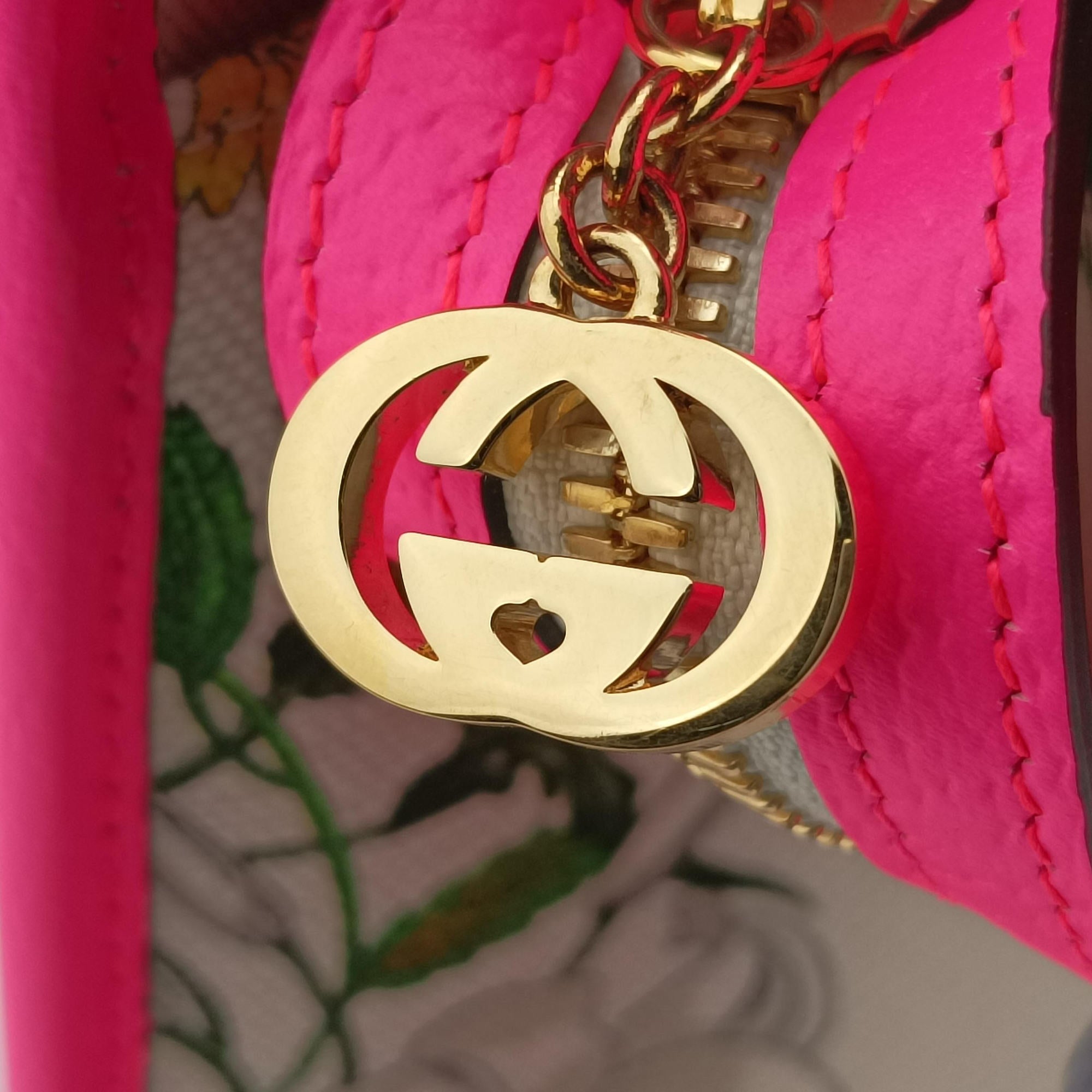 Pre-owned Gucci Flora Multicolour Canvas×Leather 550141 shoulderbag | stylenewstar