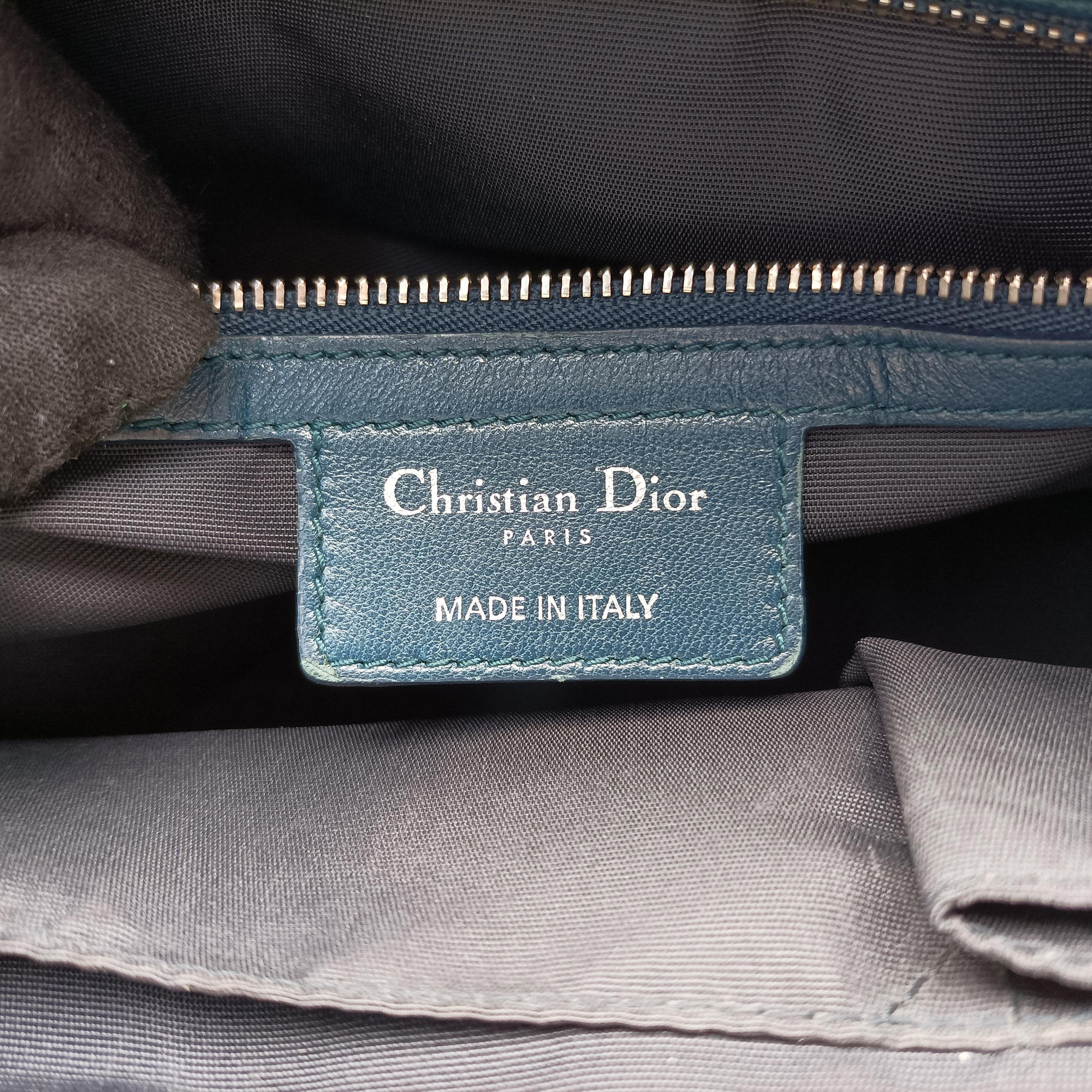 Pre-owned Christian Dior granville Blue lambskin  shoulderbag | stylenewstar