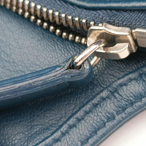 Pre-owned Christian Dior granville Blue lambskin  shoulderbag | stylenewstar