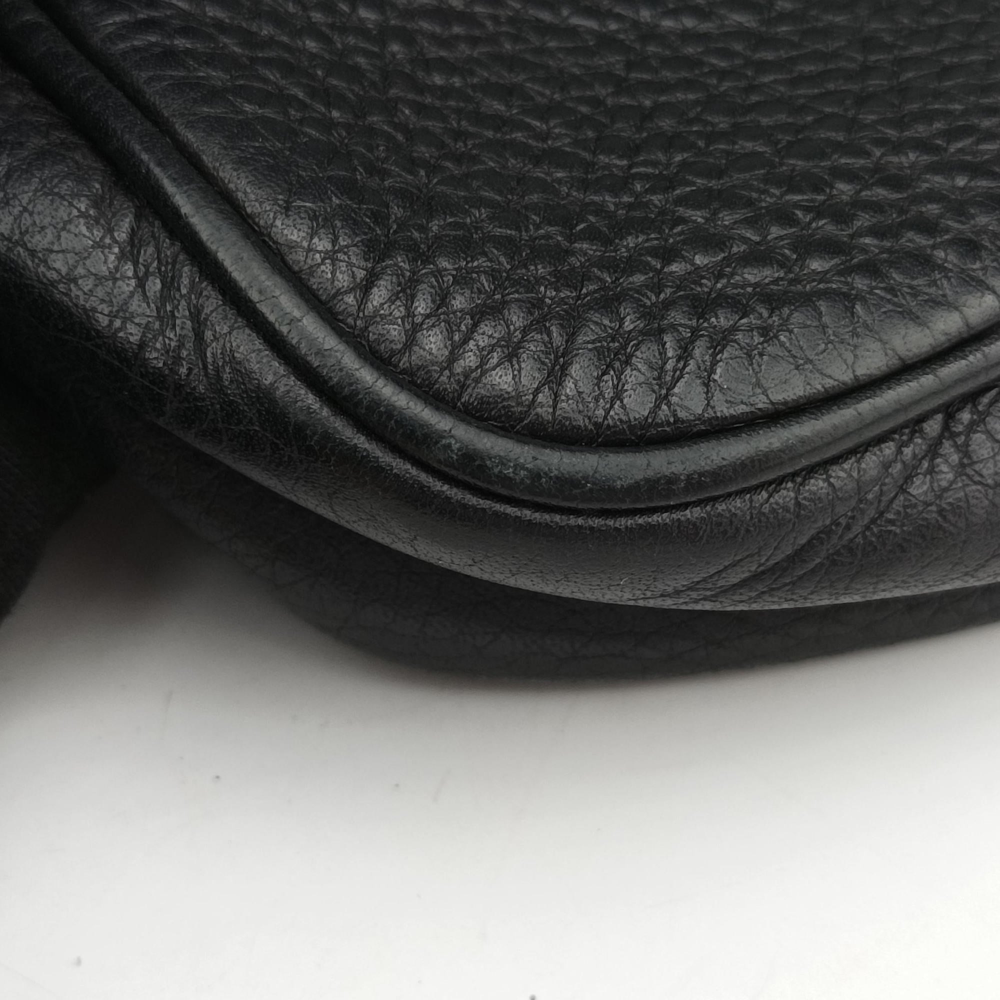 Pre-owned Gucci Soho Black Leather 323190 shoulderbag | stylenewstar