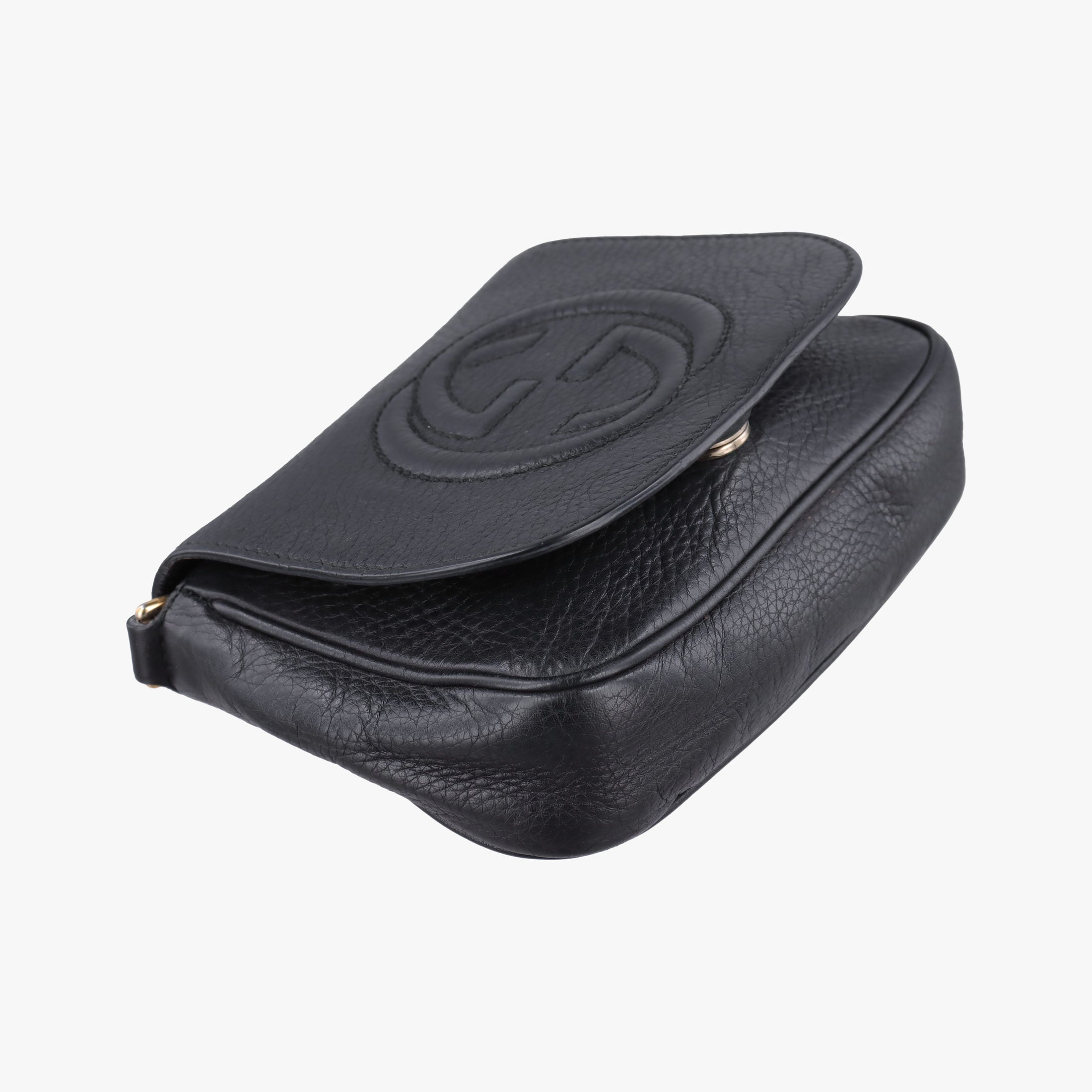 Pre-owned Gucci Soho Black Leather 323190 shoulderbag | stylenewstar