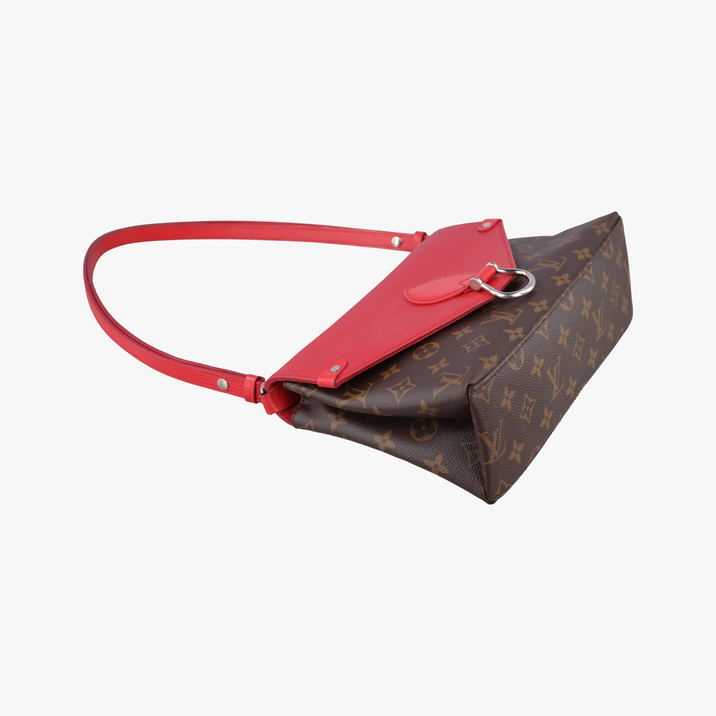 Pre-owned Louis Vuitton SAINT MICHEL Brown×COQUELICOT Monogram Canvas×epi M44031 shoulderbag | stylenewstar