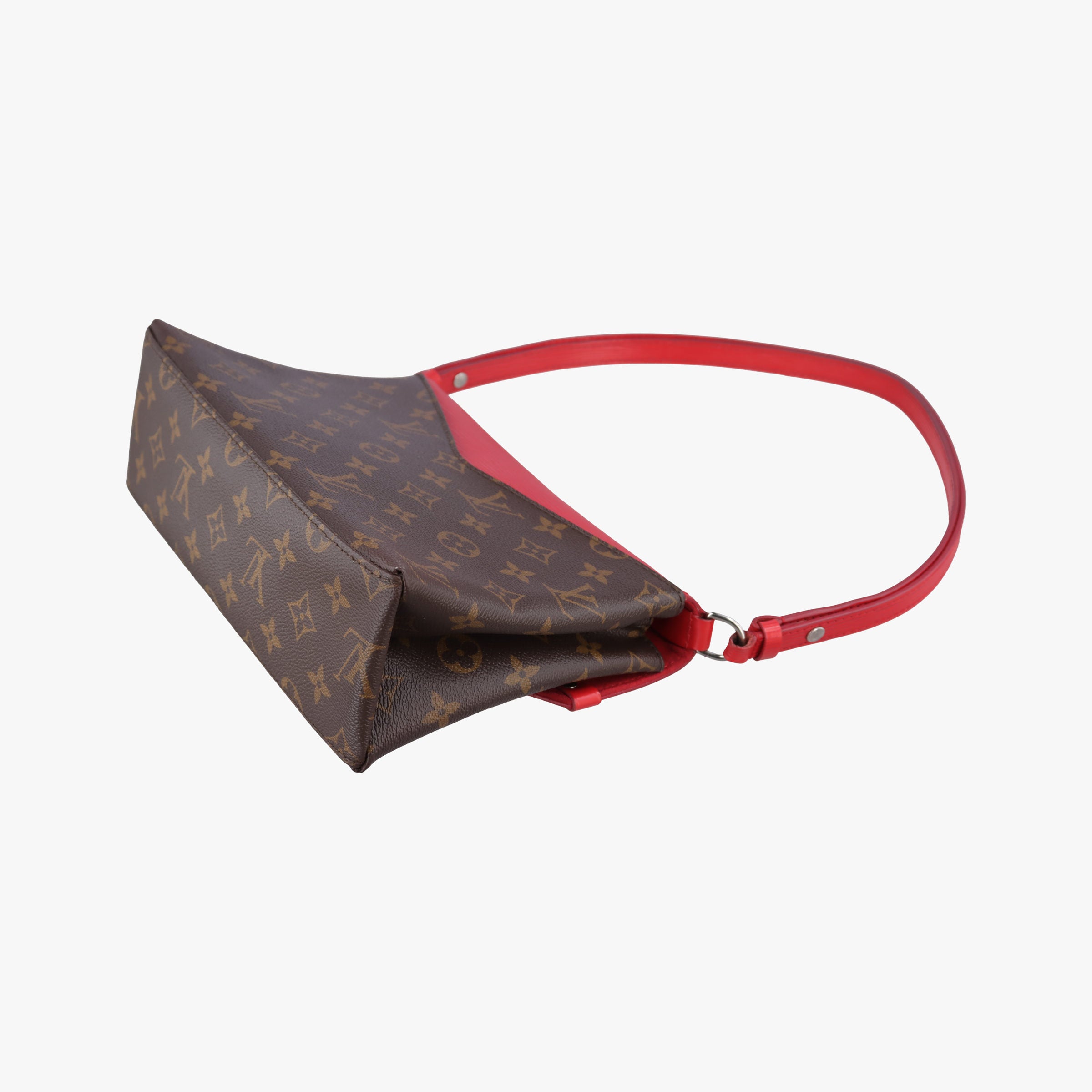 Pre-owned Louis Vuitton SAINT MICHEL Brown×COQUELICOT Monogram Canvas×epi M44031 shoulderbag | stylenewstar