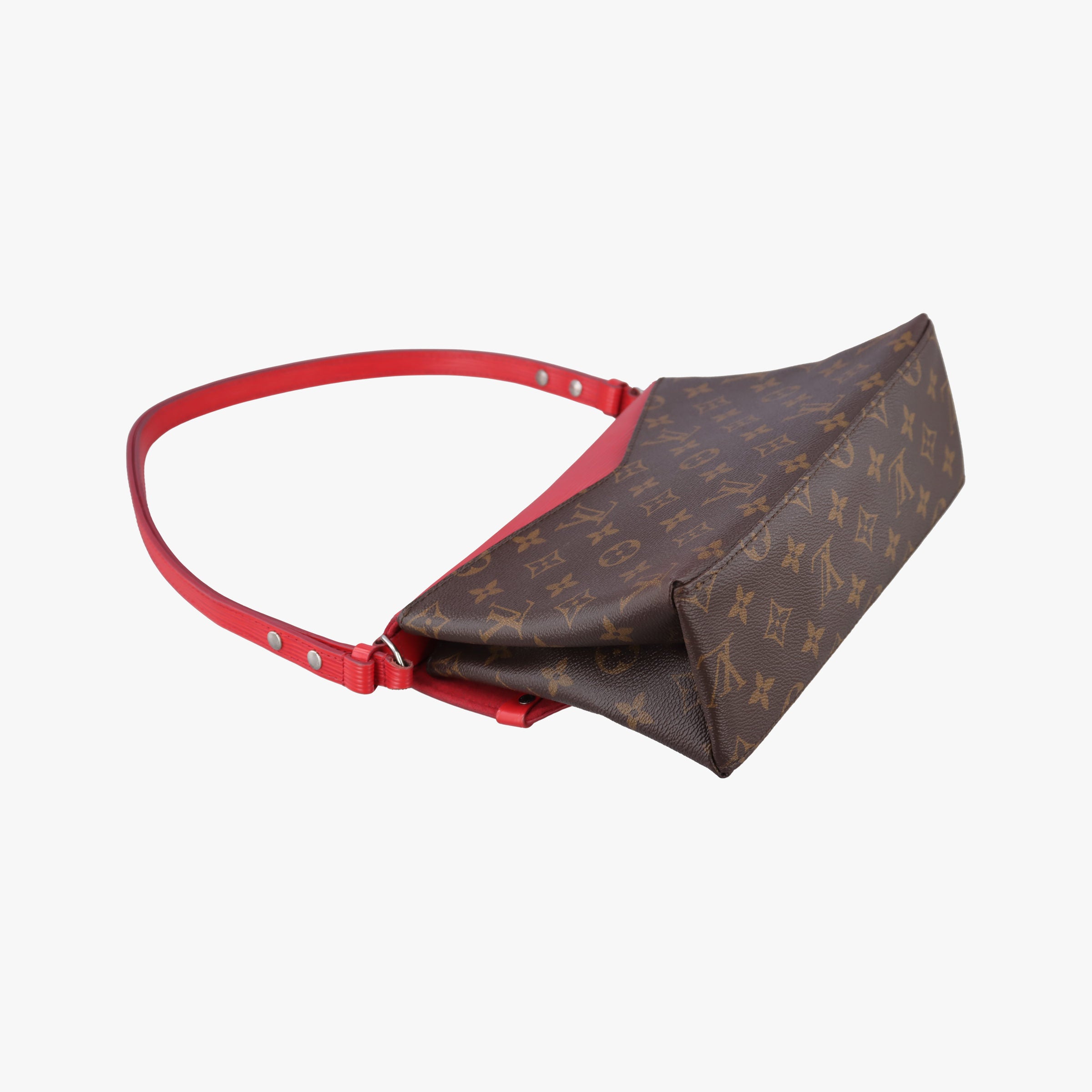Pre-owned Louis Vuitton SAINT MICHEL Brown×COQUELICOT Monogram Canvas×epi M44031 shoulderbag | stylenewstar