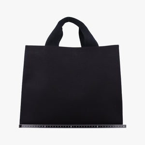 Pre-owned Fendi Fendace La Medusa Black canvas 8BH395 shoulderbag | stylenewstar