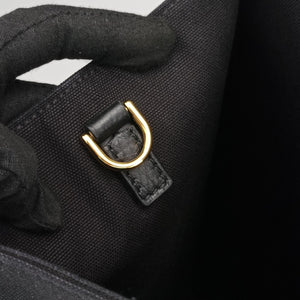 Pre-owned Fendi Fendace La Medusa Black canvas 8BH395 shoulderbag | stylenewstar