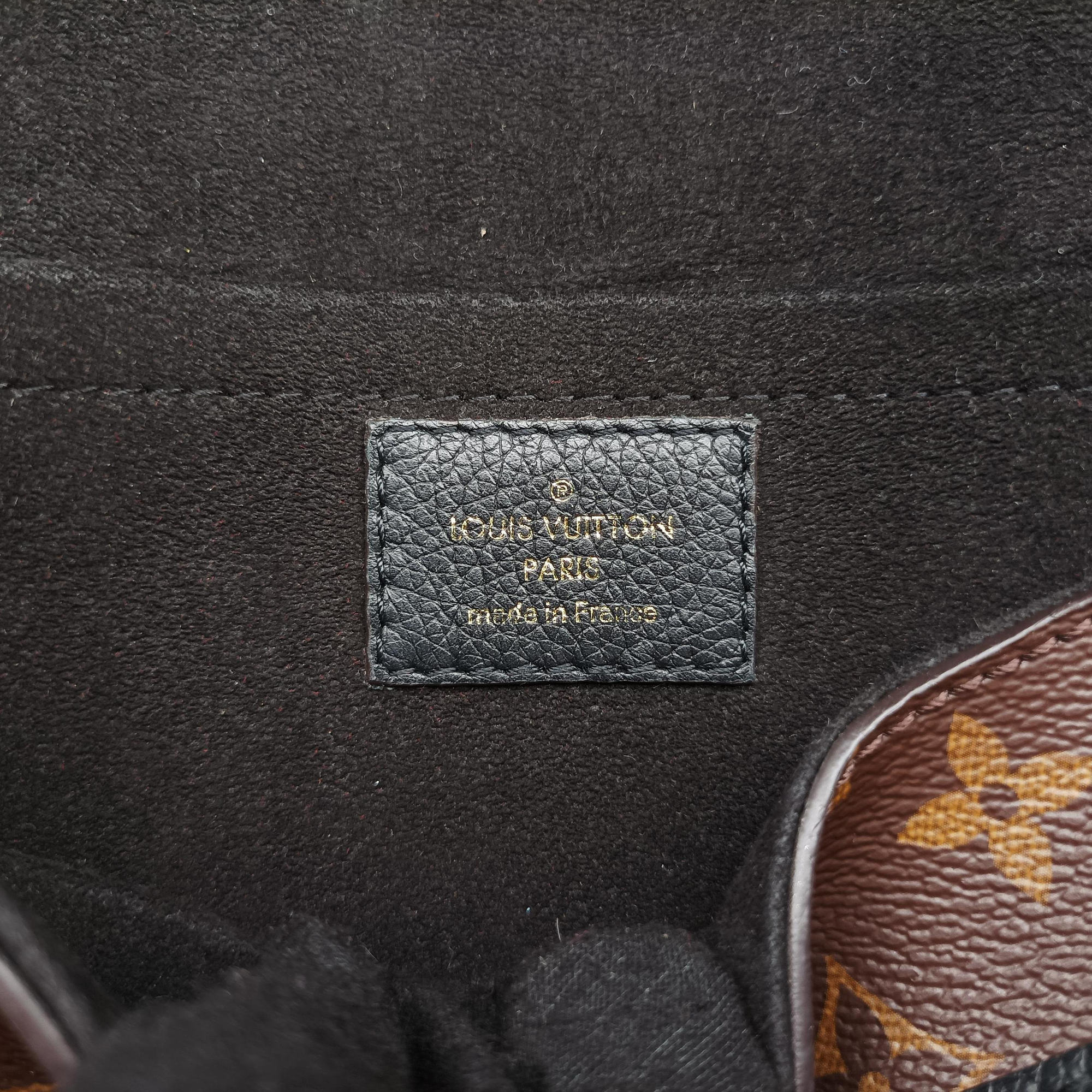 Pre-owned Louis Vuitton MARIGNAN brown×black Monogram Canvas×calf leather M44259 shoulderbag | stylenewstar
