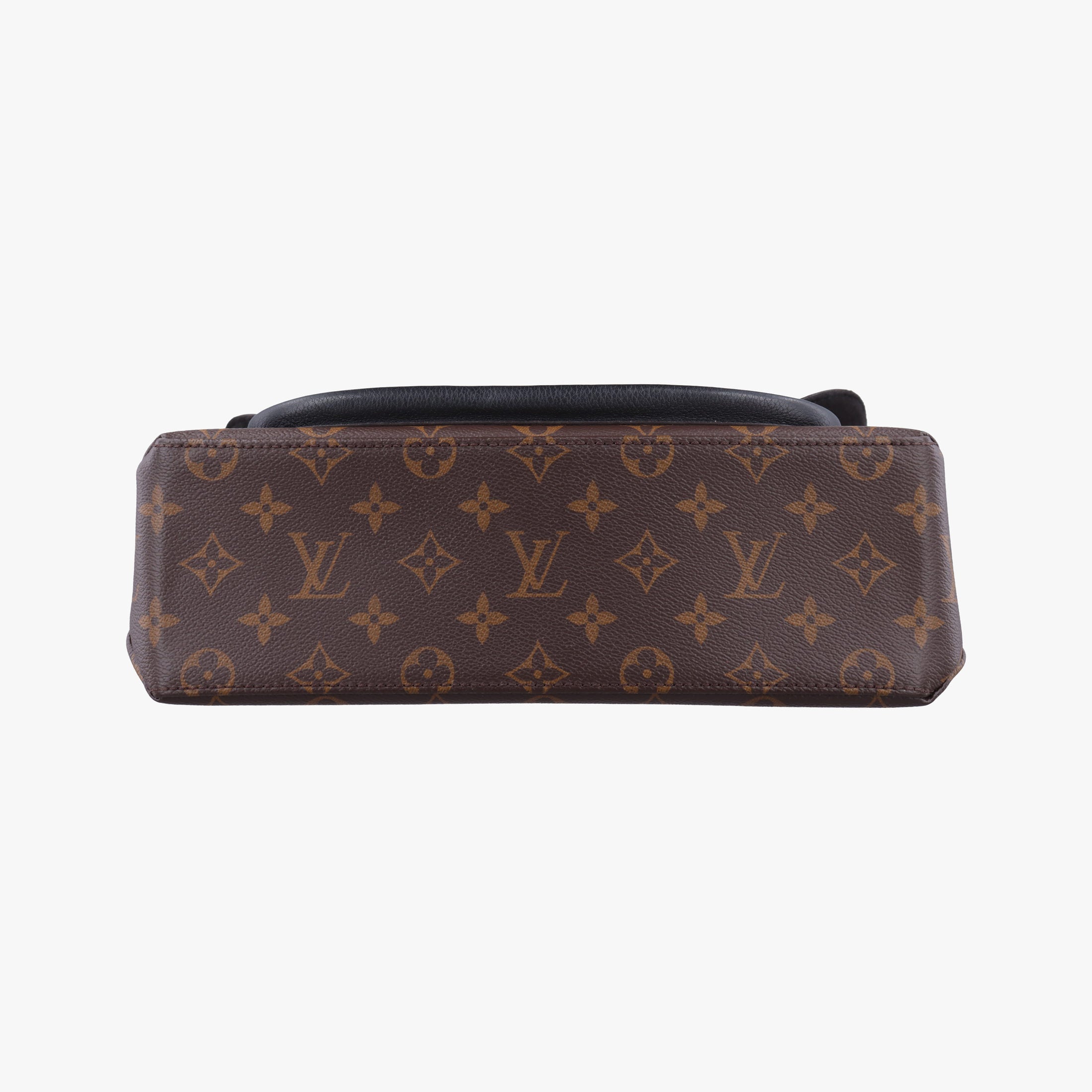 Pre-owned Louis Vuitton MARIGNAN brown×black Monogram Canvas×calf leather M44259 shoulderbag | stylenewstar