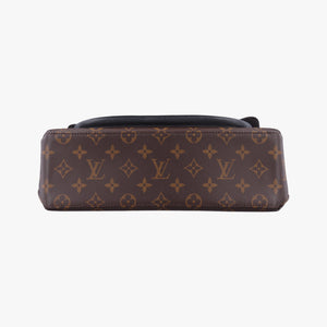 Pre-owned Louis Vuitton MARIGNAN brown×black Monogram Canvas×calf leather M44259 shoulderbag | stylenewstar