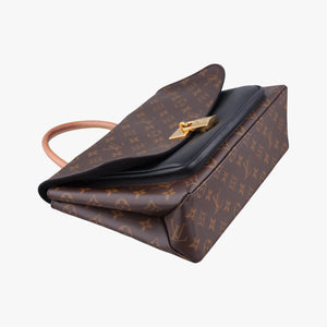 Pre-owned Louis Vuitton MARIGNAN brown×black Monogram Canvas×calf leather M44259 shoulderbag | stylenewstar