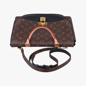 Pre-owned Louis Vuitton MARIGNAN brown×black Monogram Canvas×calf leather M44259 shoulderbag | stylenewstar