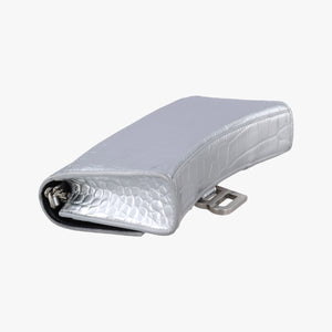 Pre-owned Balenciaga Hourglass Silver Leather  shoulderbag | stylenewstar