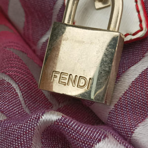 Secondhand Fendi Forever Gradient Print Pink × Fuchsia Canvas × Leather 8BL098 handbag | stylenewstar