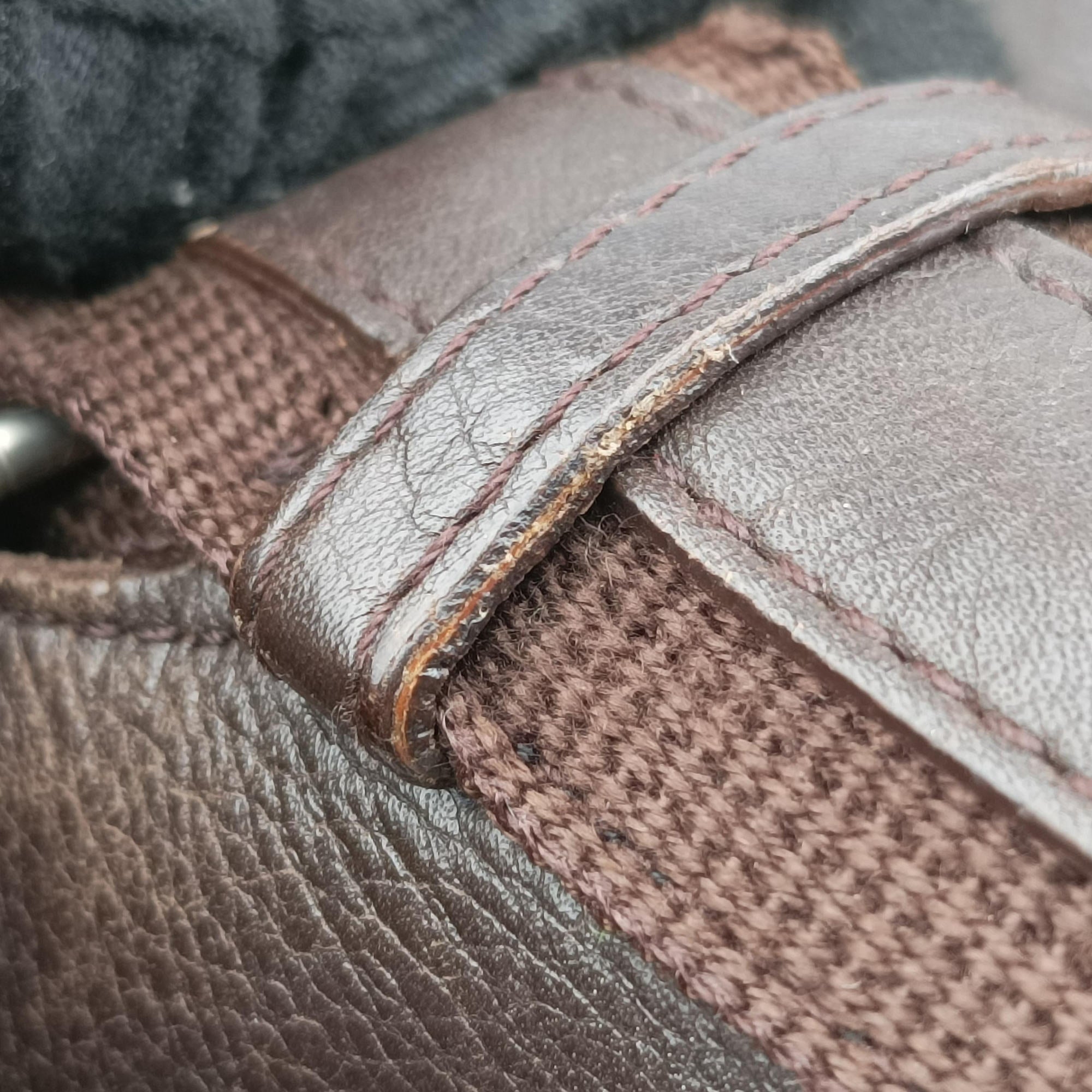 Pre-owned Christian Dior Street Chic Messenger Brown ×Beige Jacquard Canvas×Leather  shoulderbag | stylenewstar