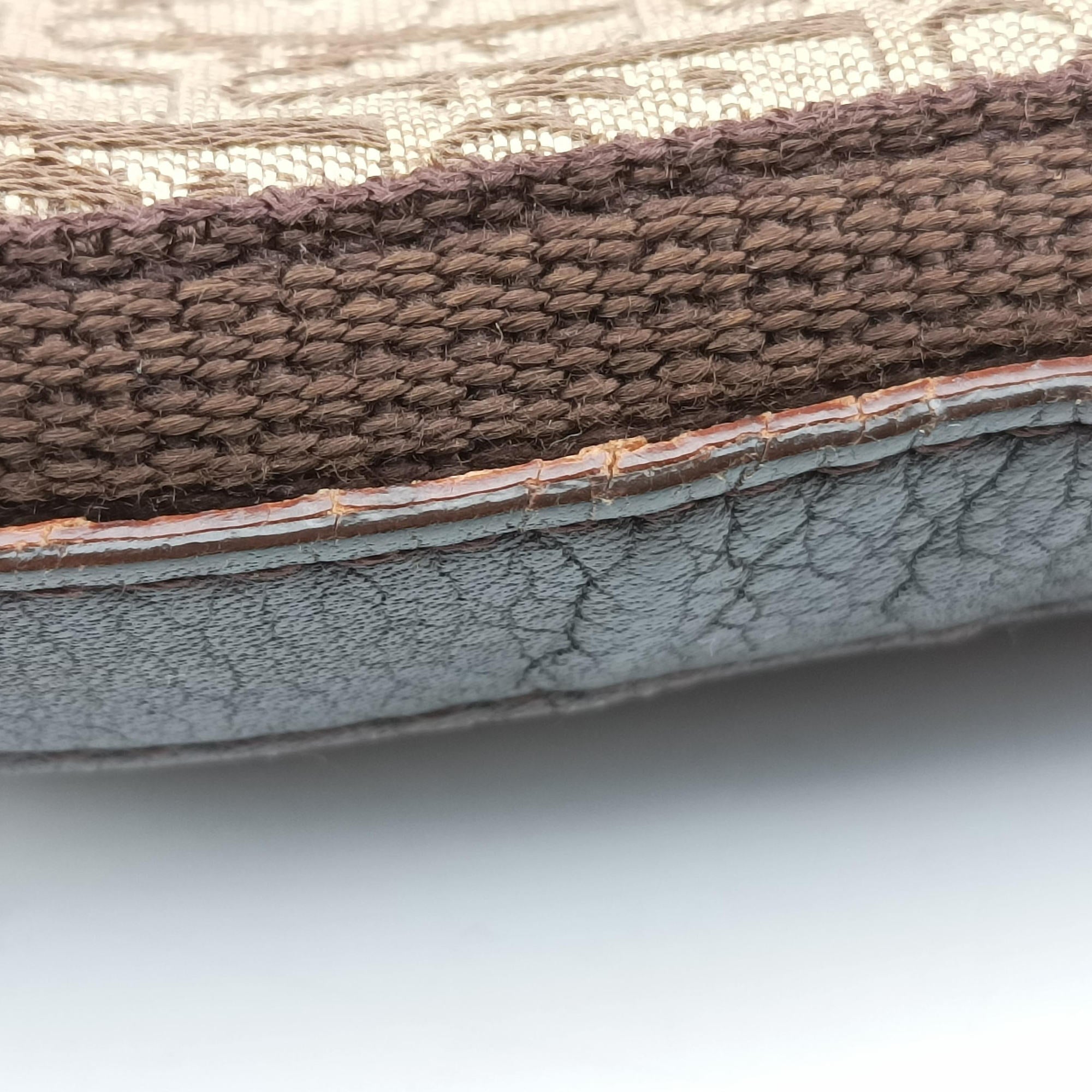 Pre-owned Christian Dior Street Chic Messenger Brown ×Beige Jacquard Canvas×Leather  shoulderbag | stylenewstar