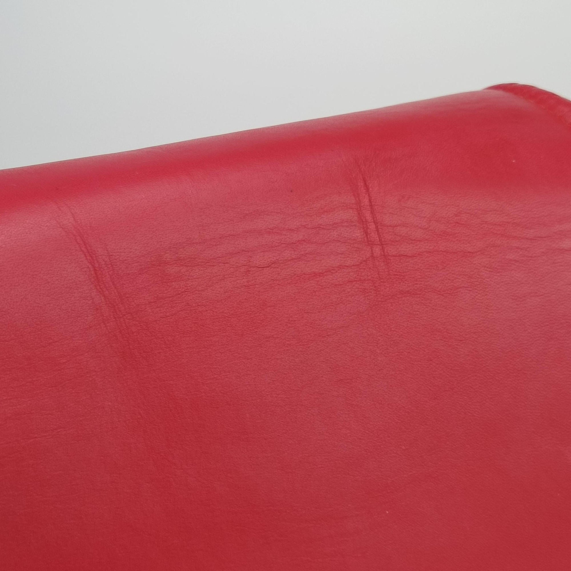 Pre-owned Gucci Lady Web Red Leather 380573 shoulderbag | stylenewstar