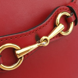 Pre-owned Gucci Lady Web Red Leather 380573 shoulderbag | stylenewstar