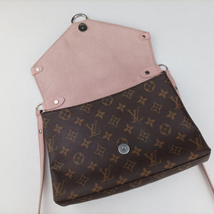 Pre-owned Louis Vuitton SAINT MICHEL Monogram×Rose Ballerine Monogram Canvas×epi M44033 shoulderbag | stylenewstar