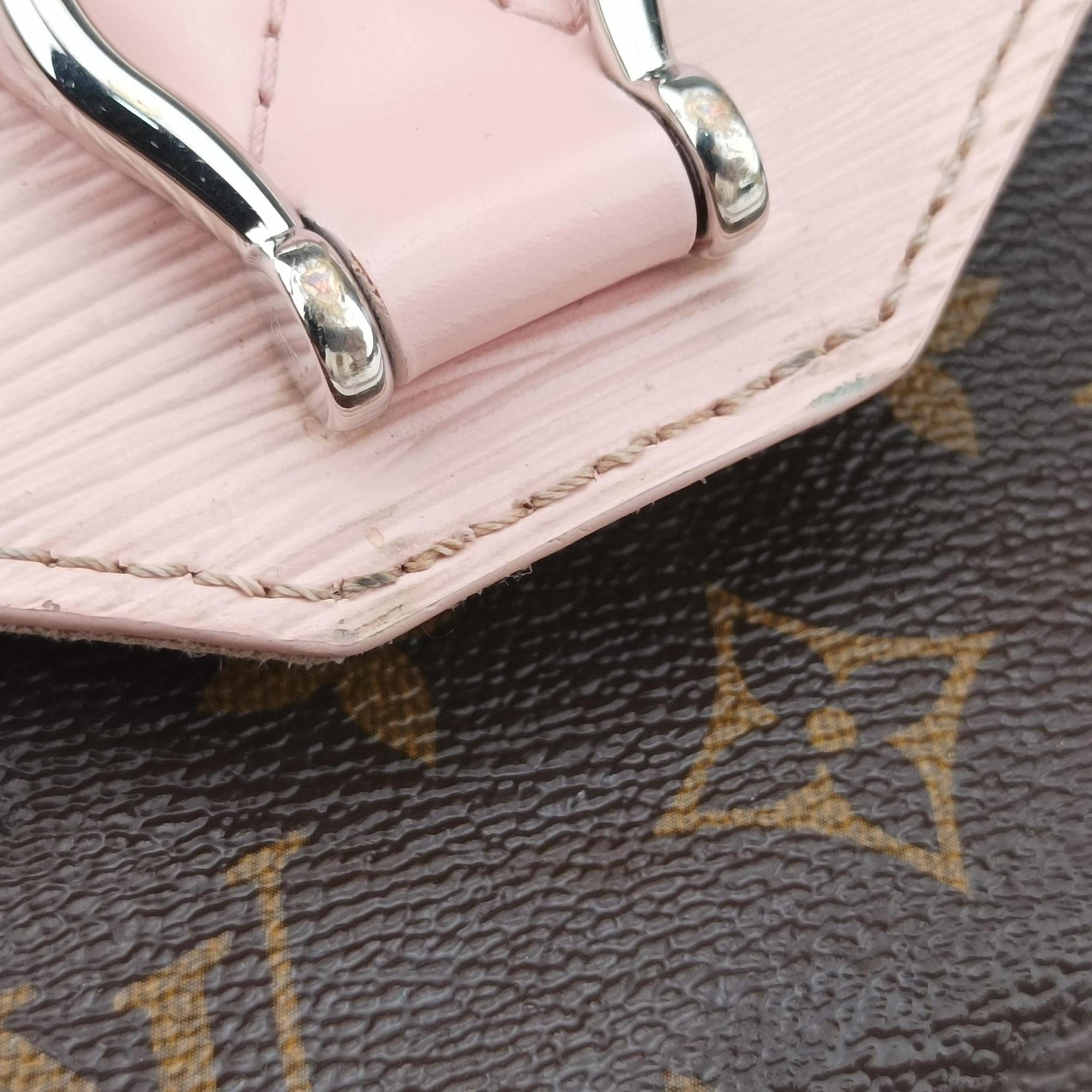 Pre-owned Louis Vuitton SAINT MICHEL Monogram×Rose Ballerine Monogram Canvas×epi M44033 shoulderbag | stylenewstar
