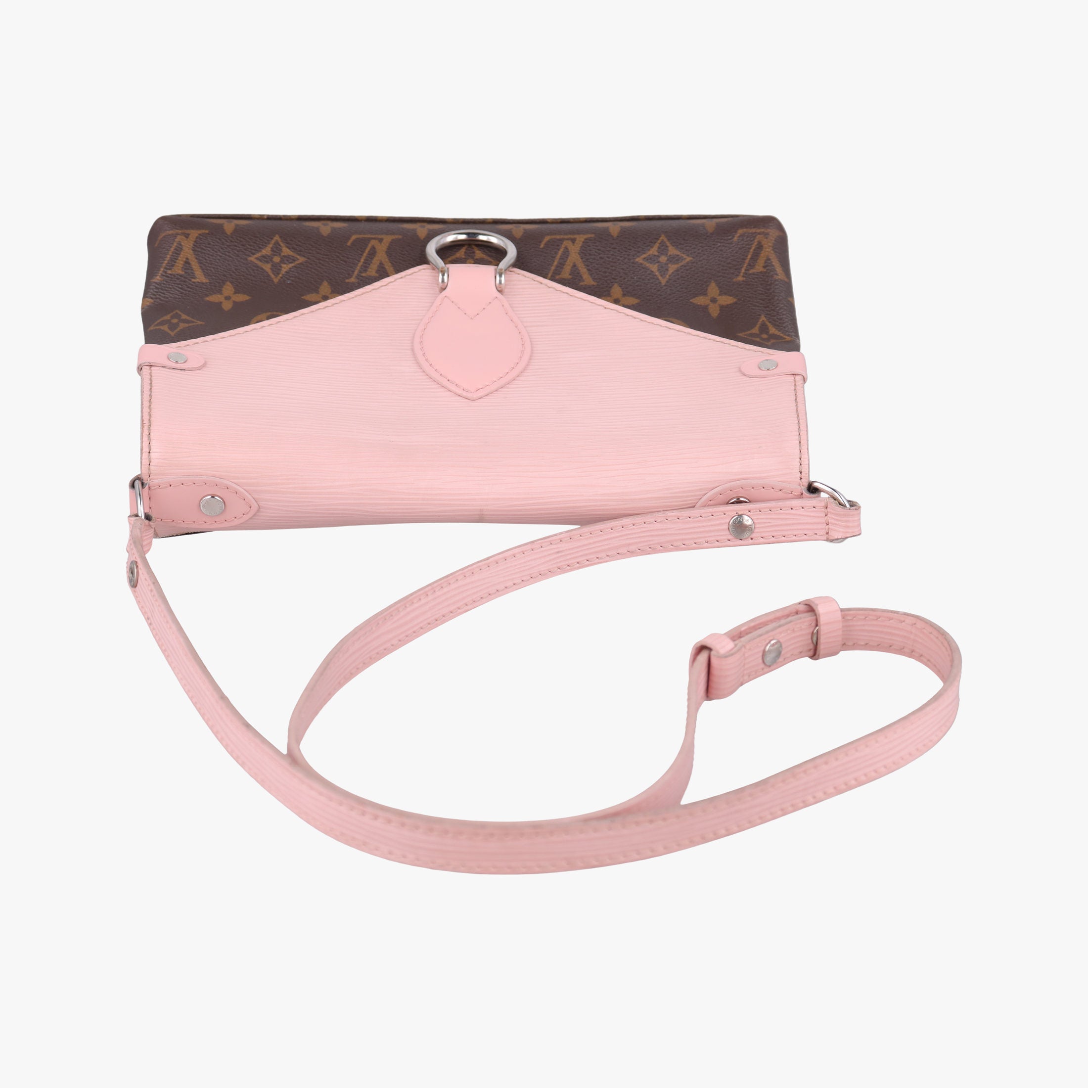 Pre-owned Louis Vuitton SAINT MICHEL Monogram×Rose Ballerine Monogram Canvas×epi M44033 shoulderbag | stylenewstar