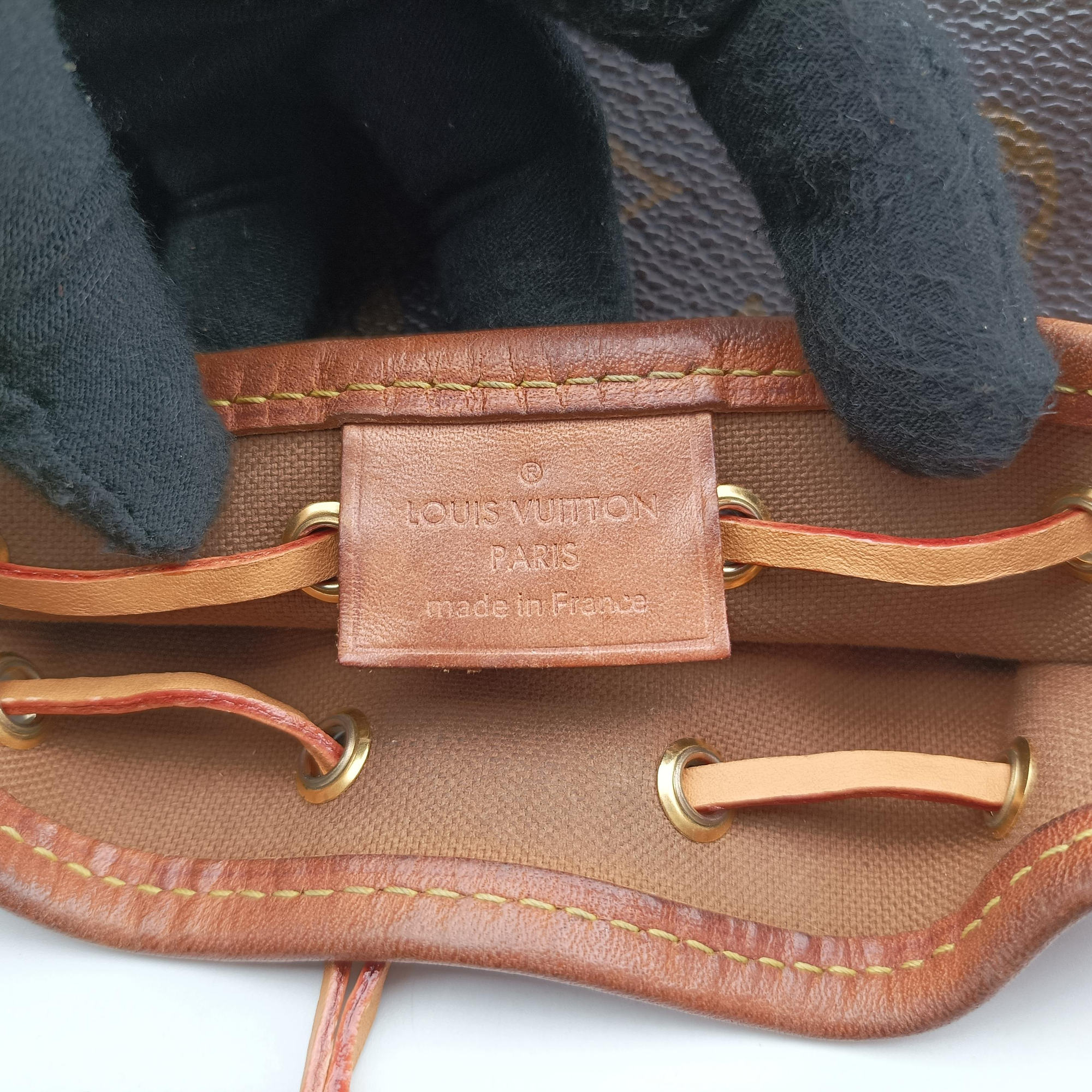 Pre-owned Louis Vuitton Nano Noe Brown Monogram Canvas M41346 shoulderbag | stylenewstar