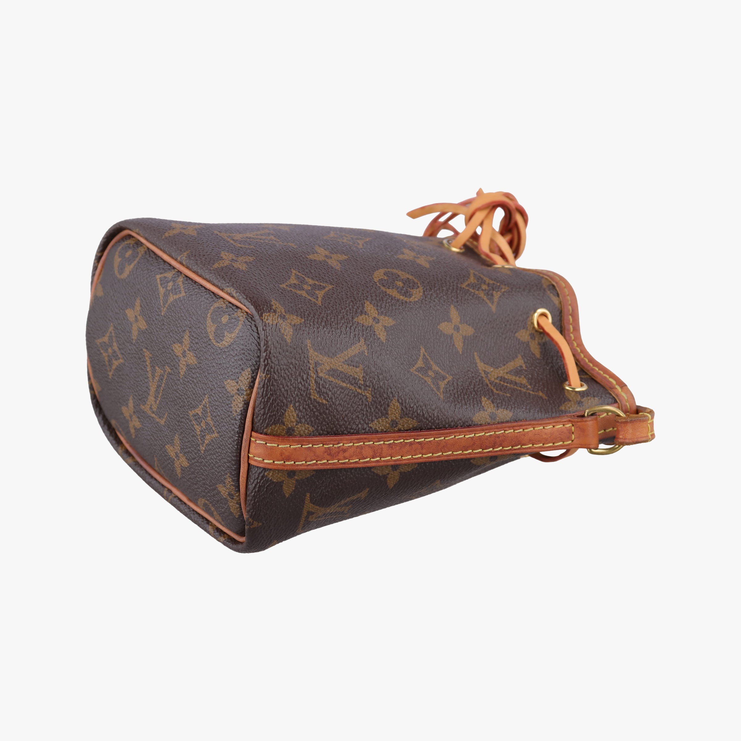 Pre-owned Louis Vuitton Nano Noe Brown Monogram Canvas M41346 shoulderbag | stylenewstar