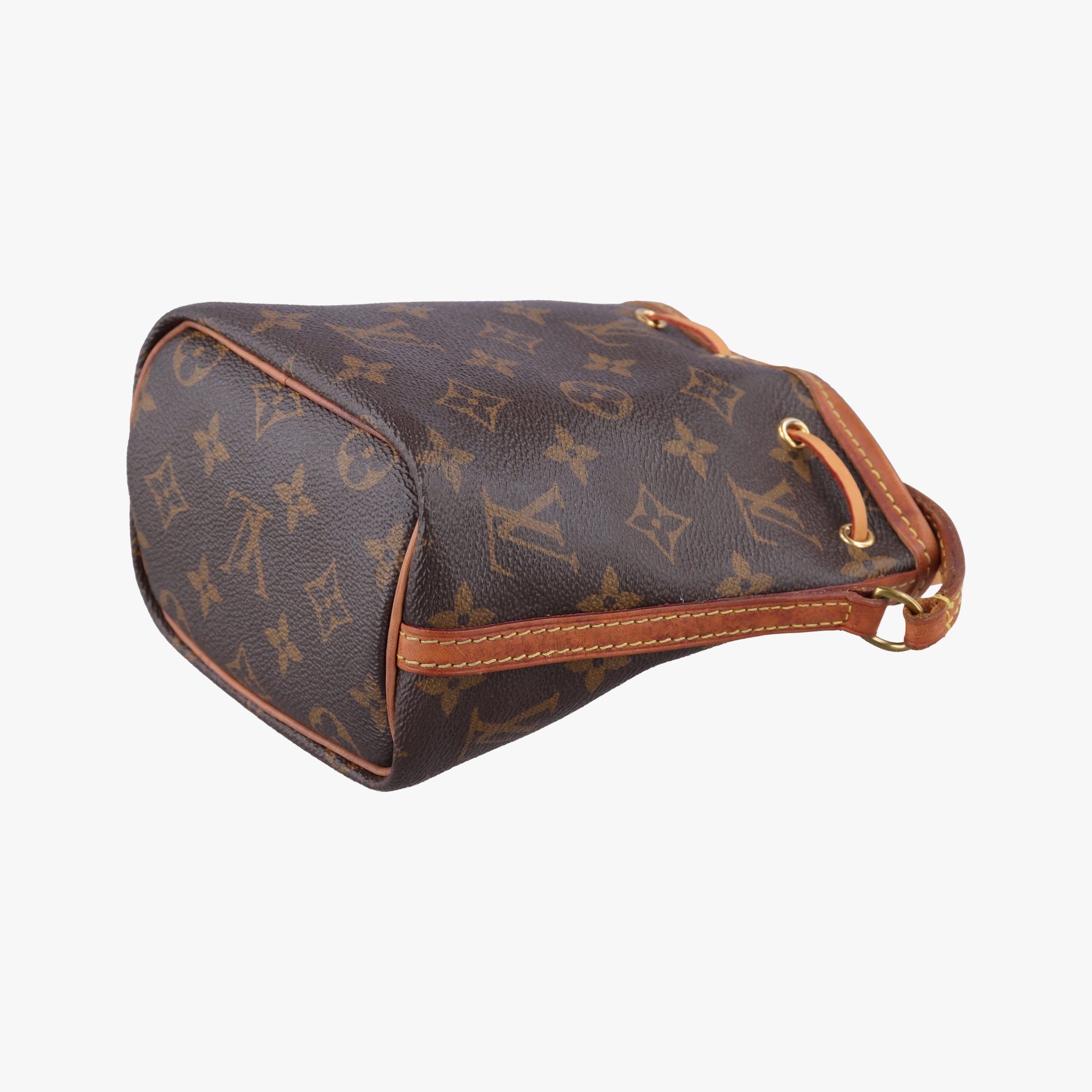 Pre-owned Louis Vuitton Nano Noe Brown Monogram Canvas M41346 shoulderbag | stylenewstar