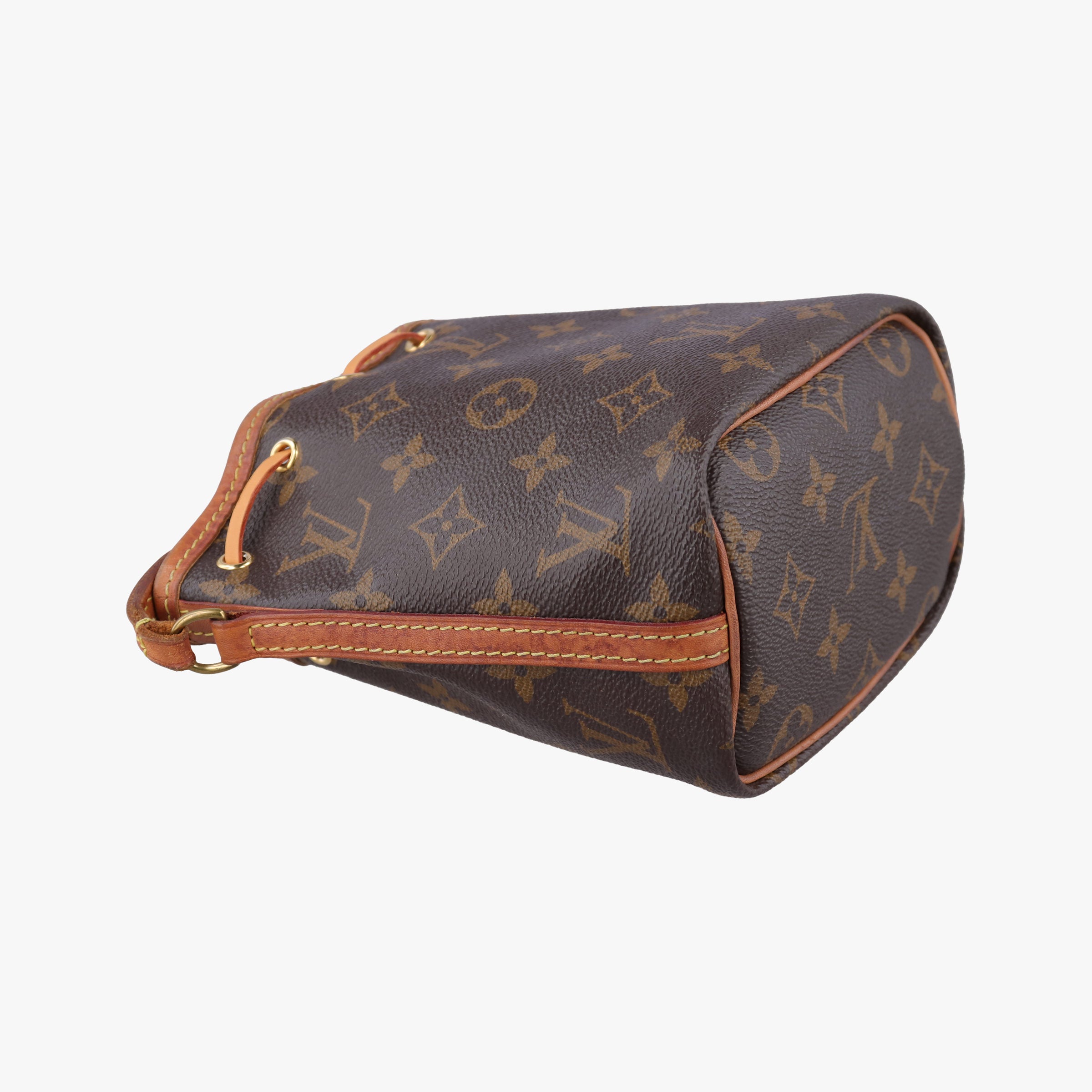 Pre-owned Louis Vuitton Nano Noe Brown Monogram Canvas M41346 shoulderbag | stylenewstar