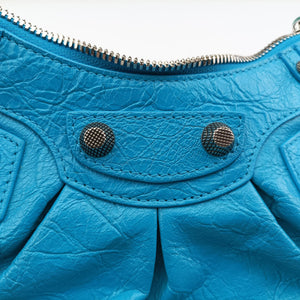 Vintage Balenciaga Le Cagole Blue Leather  shoulderbag | stylenewstar