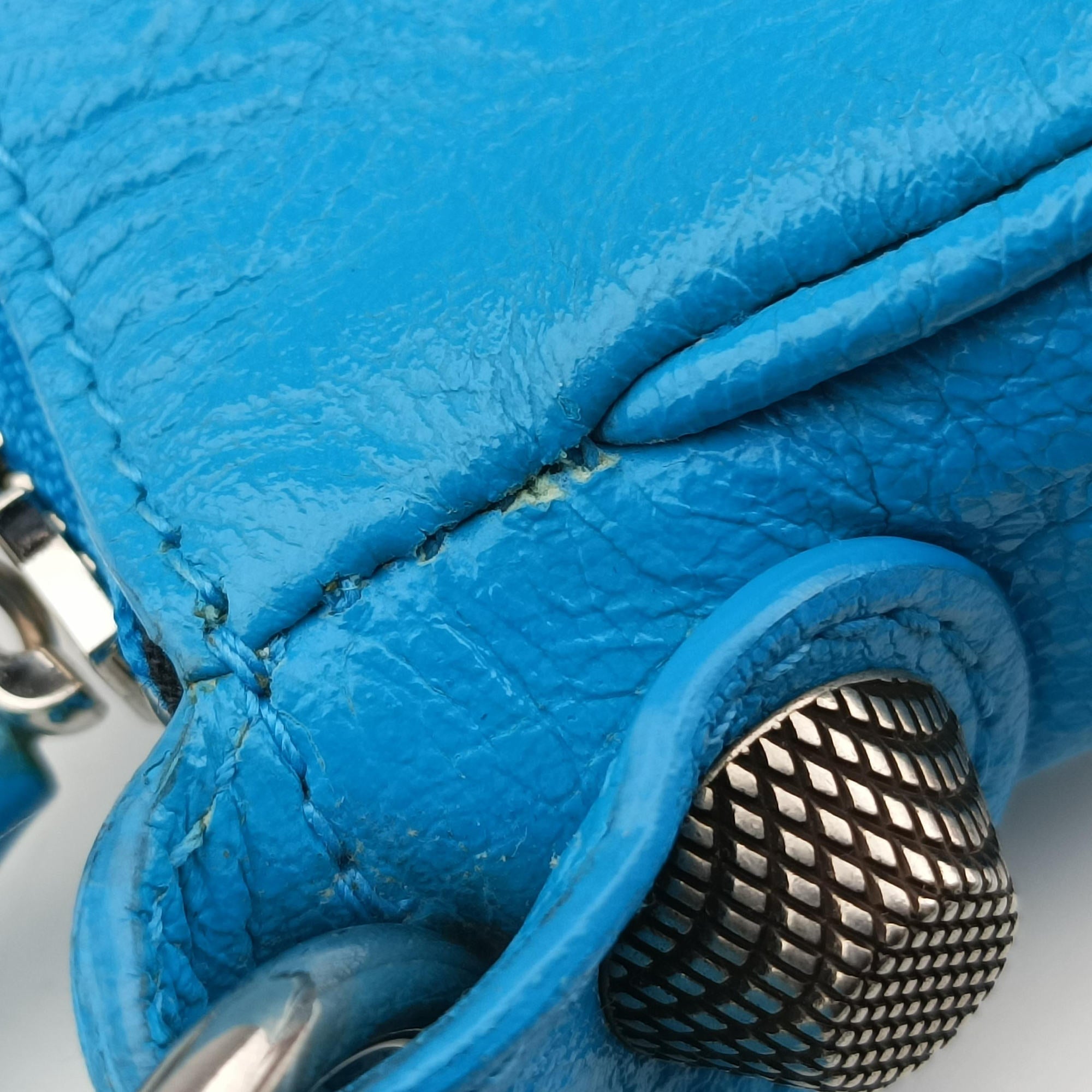 Vintage Balenciaga Le Cagole Blue Leather  shoulderbag | stylenewstar