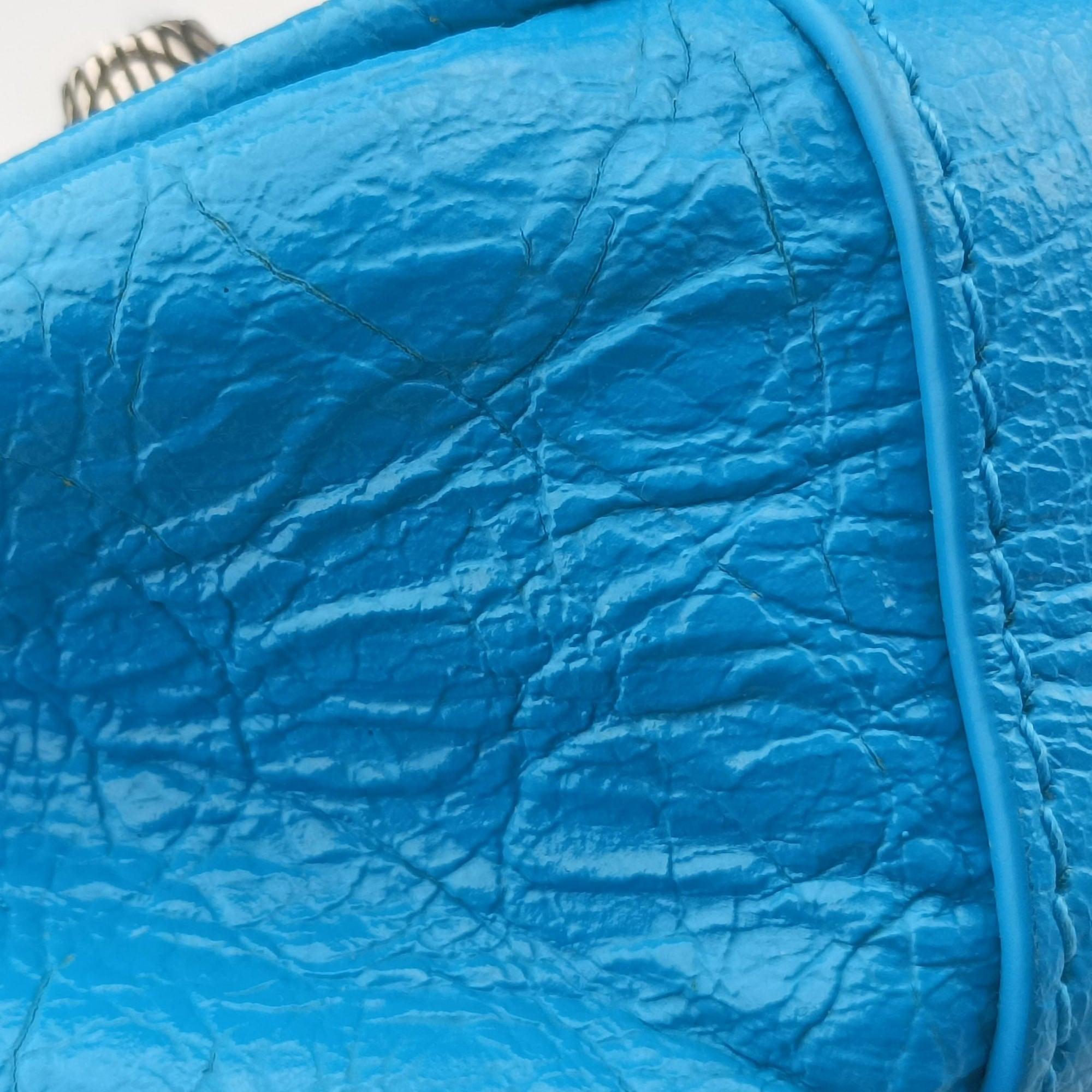 Vintage Balenciaga Le Cagole Blue Leather  shoulderbag | stylenewstar